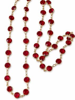 Swarovski Ruby Red Crystal Station Necklace 5921